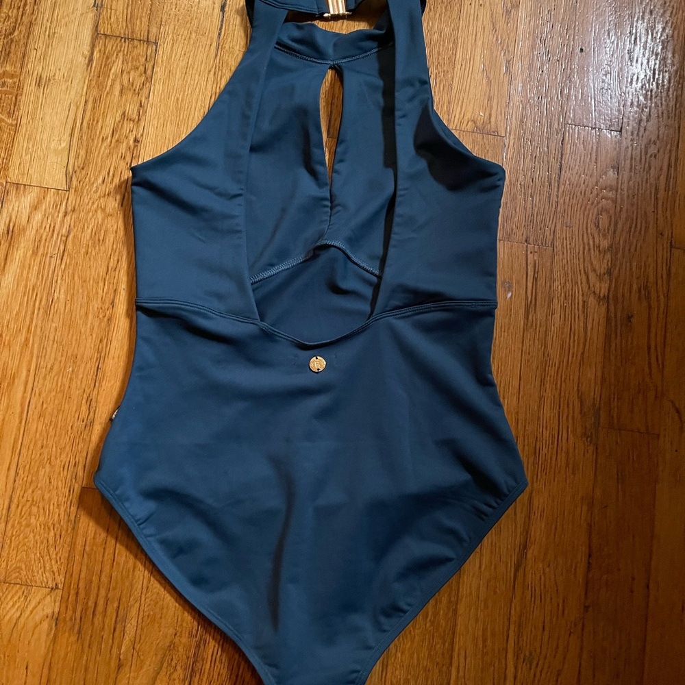 Bodile women’s leotard emerald green color - Picture 3 of 6
